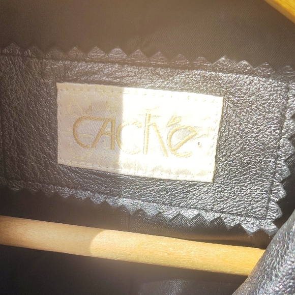 Cache Metallic Leather Jacket - Picture 2 of 6